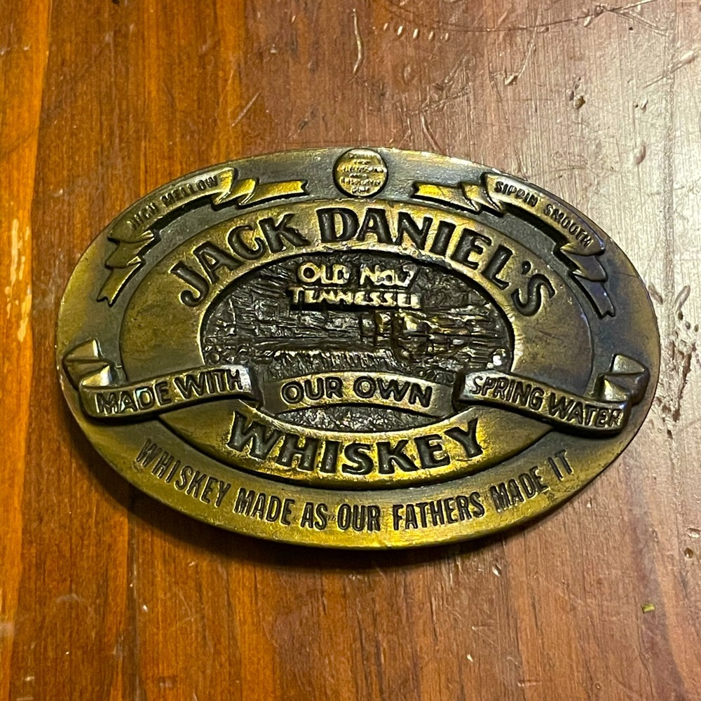 vintage jack daniels belt buckle